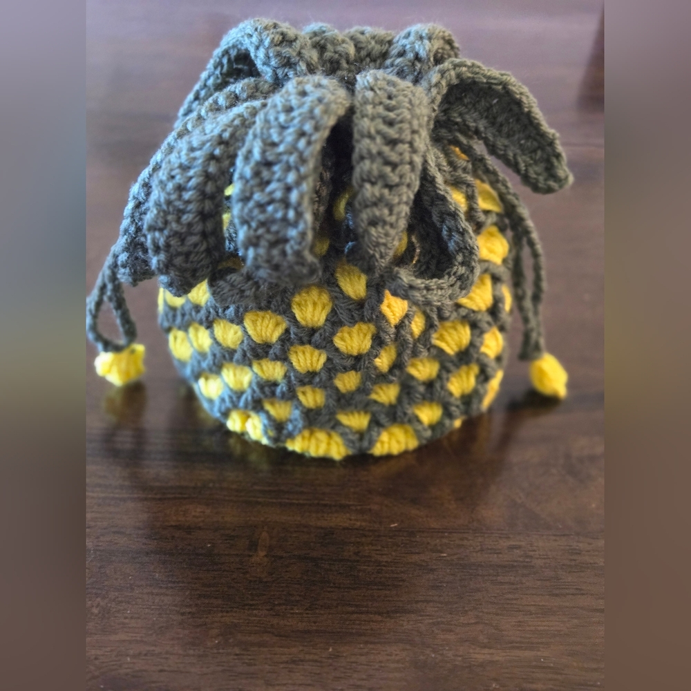 Handmade Crochet Bag | Yellow & Green